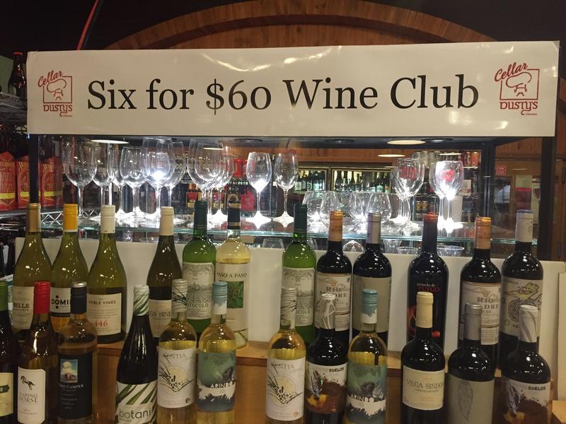 DUSTY'S SIX FOR $66 WINE CLUB GIFT CARD (Three Month)